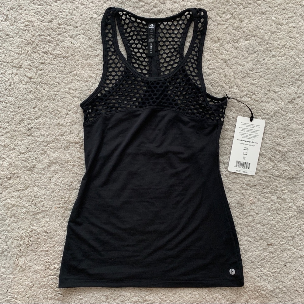 Black racerback tank